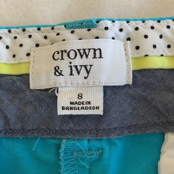 Crown & Ivy Blue Shorts - Picture 2 of 6